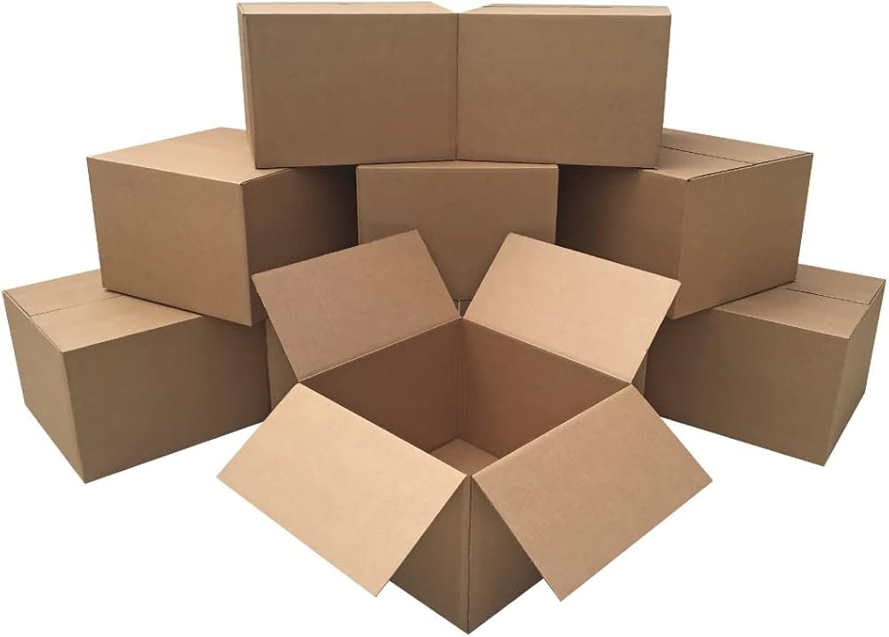 10 large moving boxes