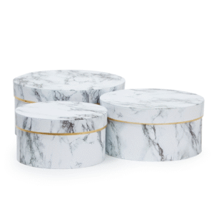 small round boxes with lids