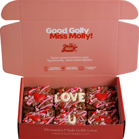 valentines brownie boxes