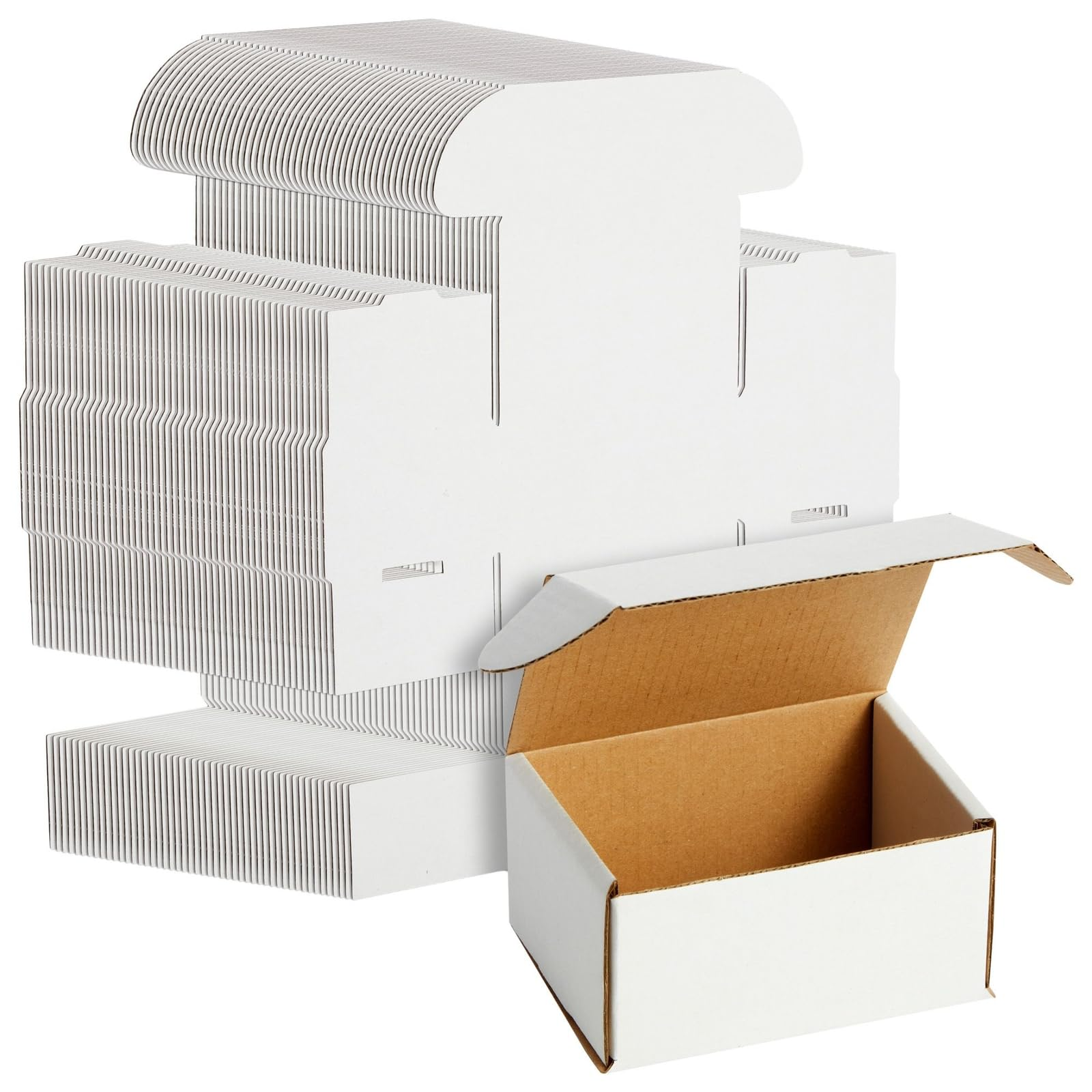 white moving boxes
