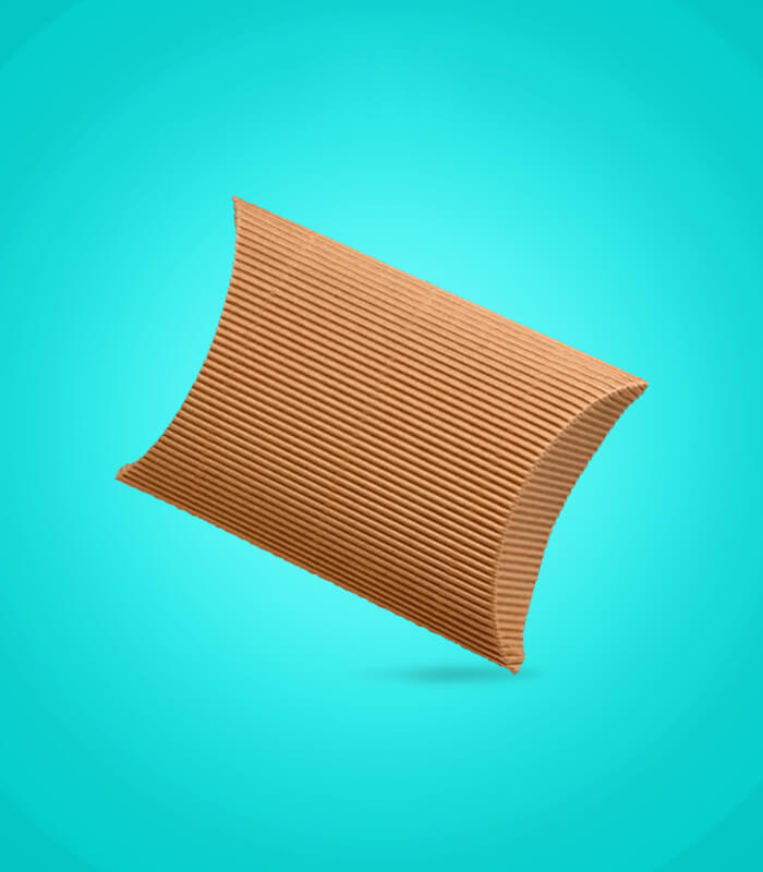 Brown Corrugated Pillow Boxes