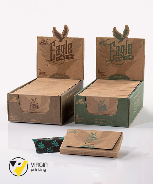 Custom Eagle Indica Pre-Roll Boxes