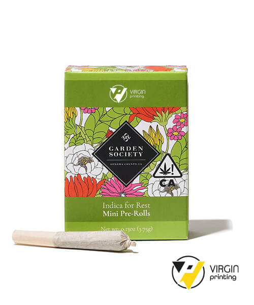 Custom Indica Delight Pre Roll Boxes