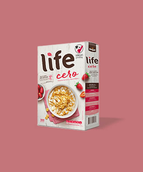 White Cut Cereal Boxes